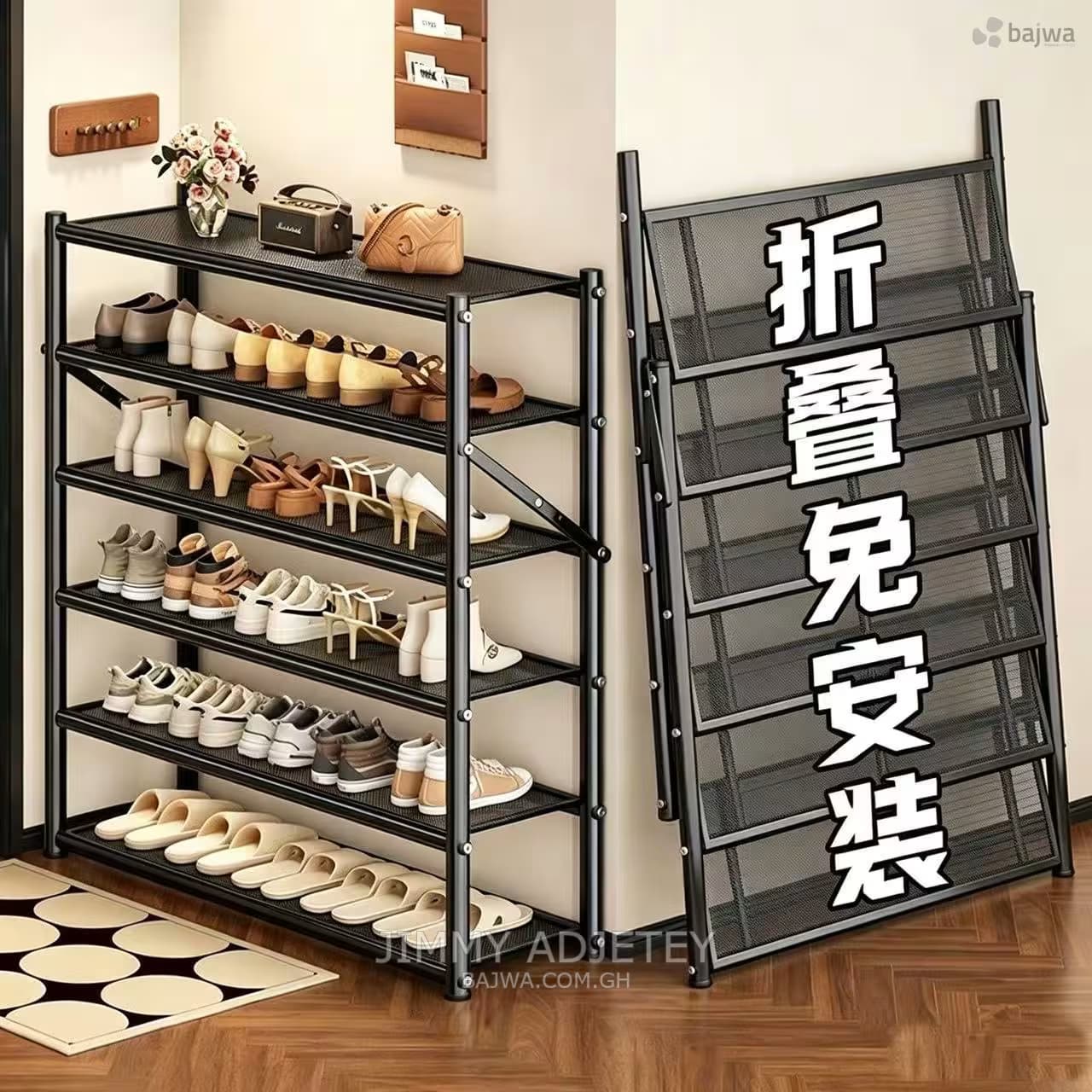 Foldable shoe rack