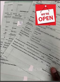 Passport and Birth Certificate view 3