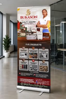 Pull Up and Roll Up Banner Available view 2